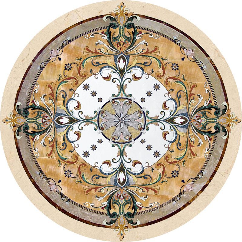 Flooring medallion stone